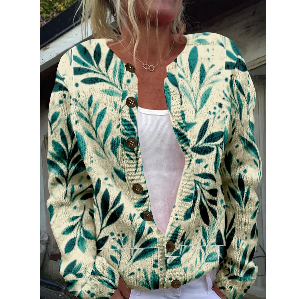 Nicolette | Cardigan Chic con Stampa