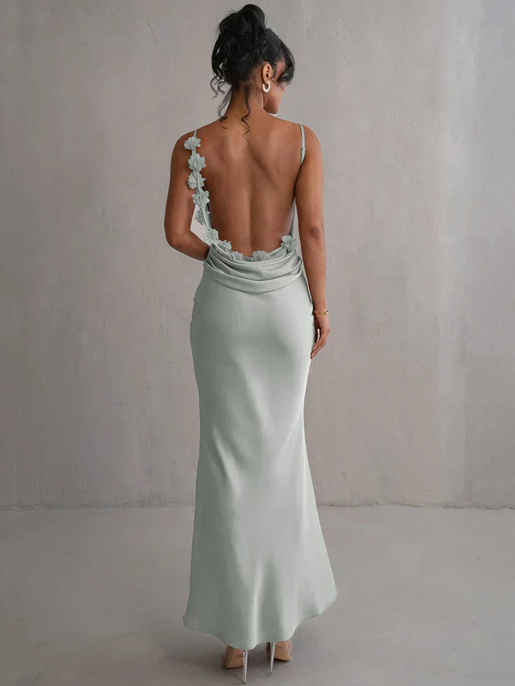 Pauline - Elegante Maxi Dress Senza Schiena