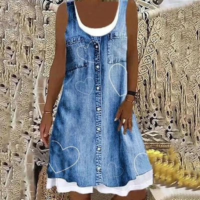 Sofia™ | Morbido ed Elegante Vestito in Denim