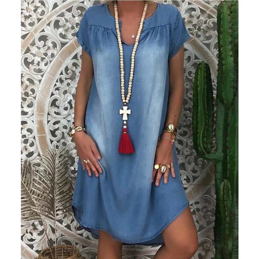 Sofia™ | Abito Estivo in Denim Relaxed