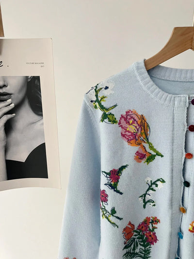 Sahara | Elegante Cardigan Floreale