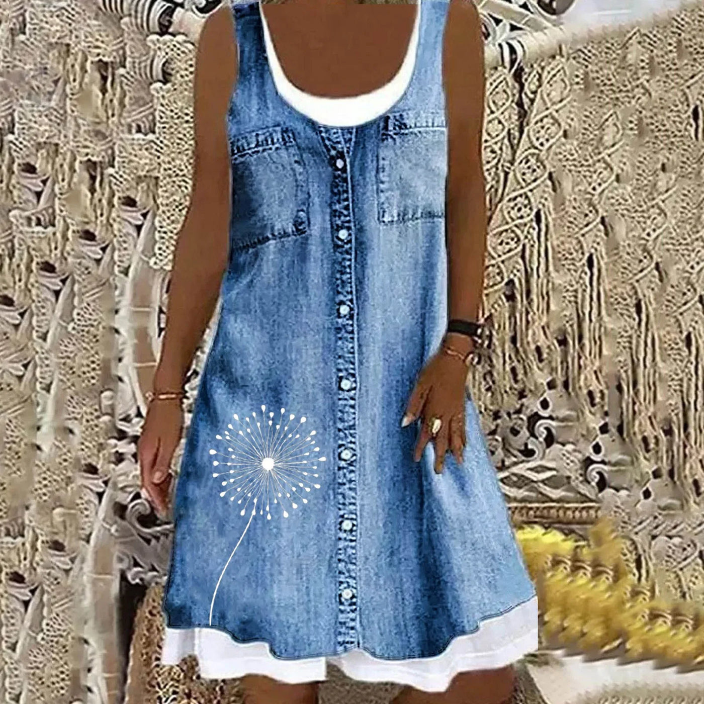Sofia™ | Morbido ed Elegante Vestito in Denim