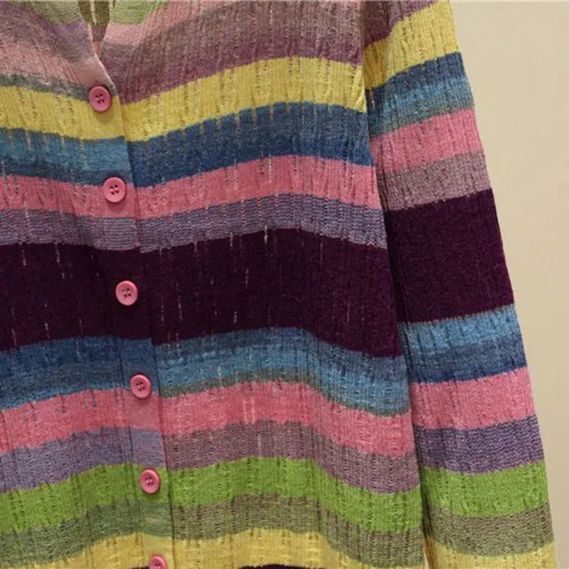 Myrna | Cardigan a righe ispirato al vintage