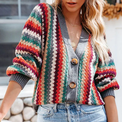 Amalia | Cardigan Multicolore Retro