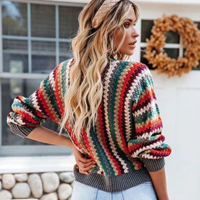 Amalia | Cardigan Multicolore Retro