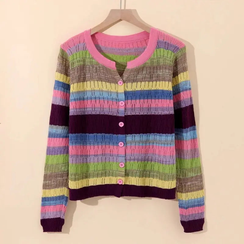 Myrna | Cardigan a righe ispirato al vintage