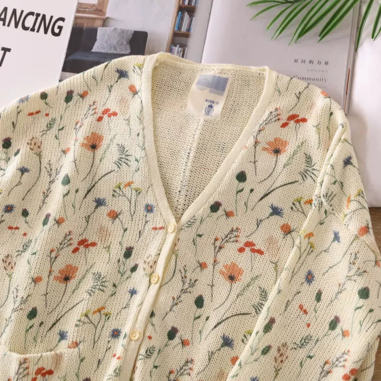 Sammy | Cardigan Elegante con Stampa Floreale