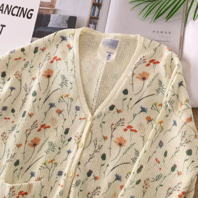 Sammy | Cardigan Elegante con Stampa Floreale
