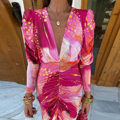 Emilia - Vestito da Festa Pink Mirage