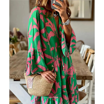Everlen™ - Abito Midi Boho Bloom