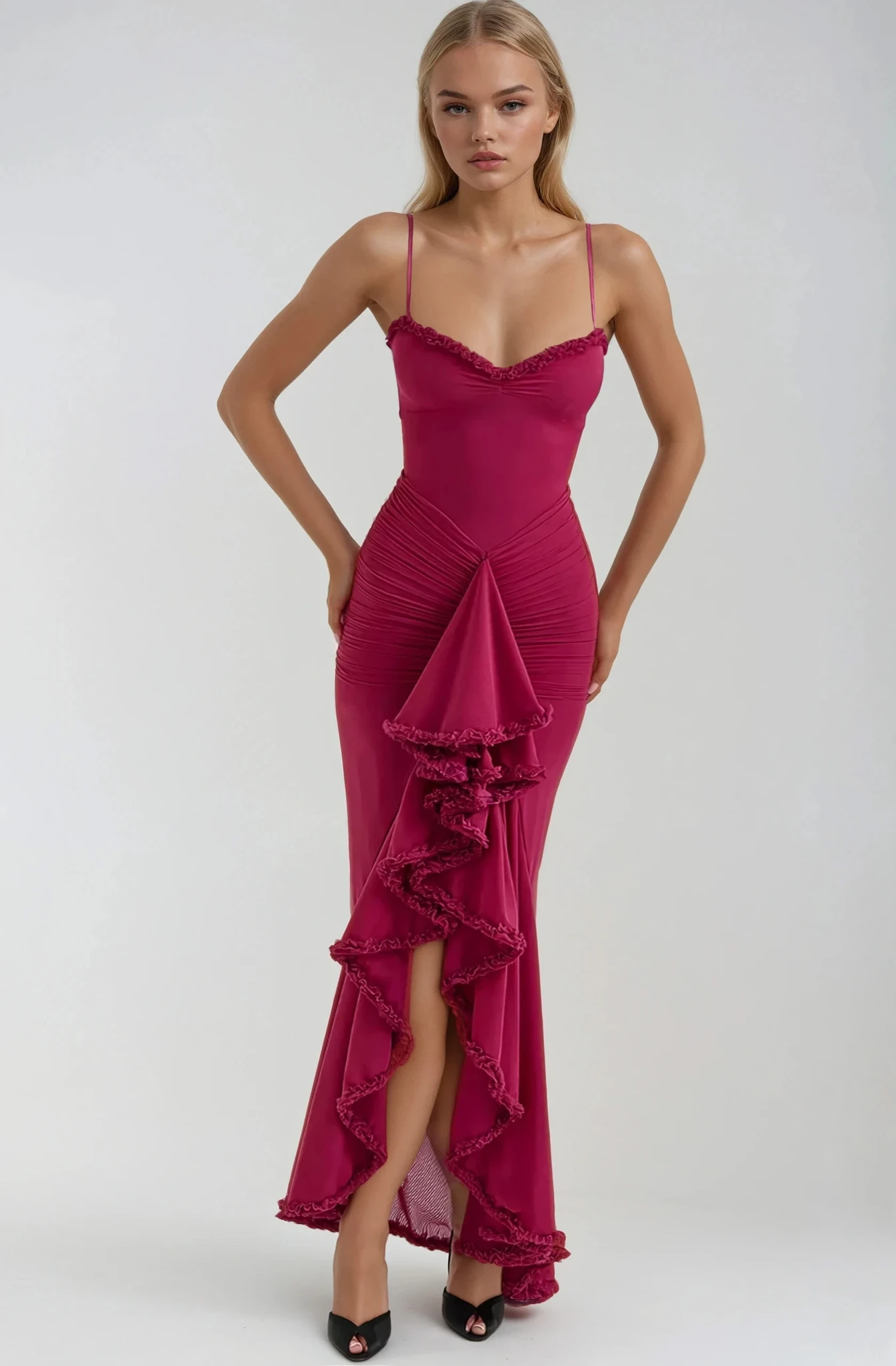 Ruby | Incantevole Abito con Rouches