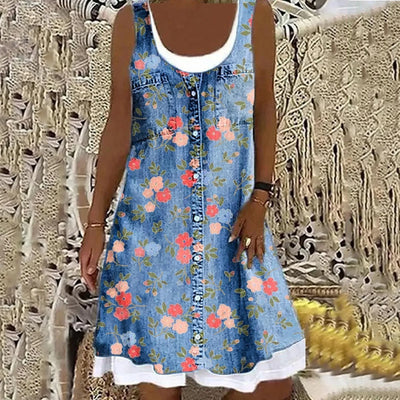 Sofia™ | Morbido ed Elegante Vestito in Denim