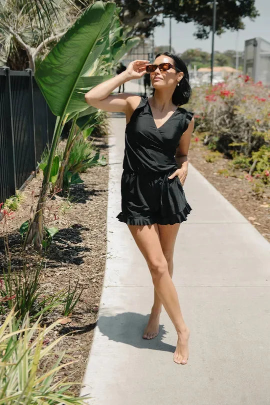 Sofia – Abito Midi Elegante con Maniche a Balze