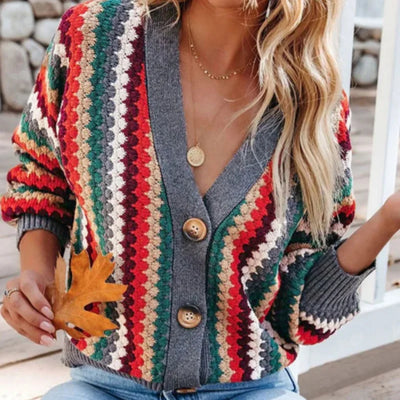 Amalia | Cardigan Multicolore Retro