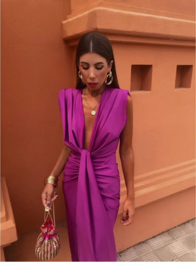 Lily | Elegante abito plissettato
