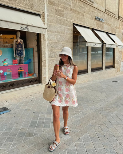 Nicole | Vestito Corto Senza Maniche con Stampa
