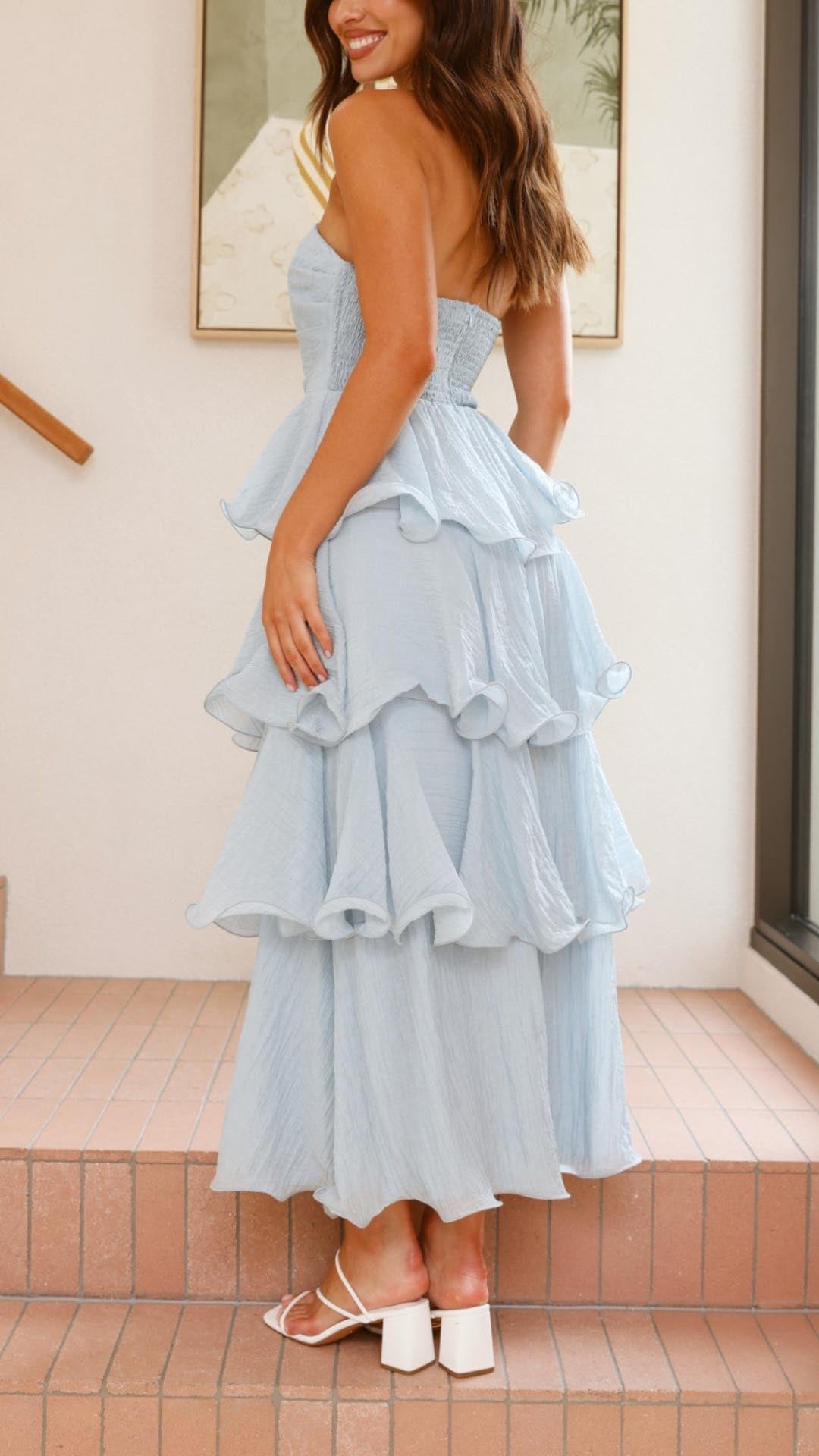 Kate | Abito Maxi a Balze