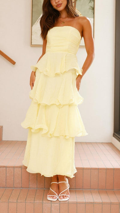 Kate | Abito Maxi a Balze
