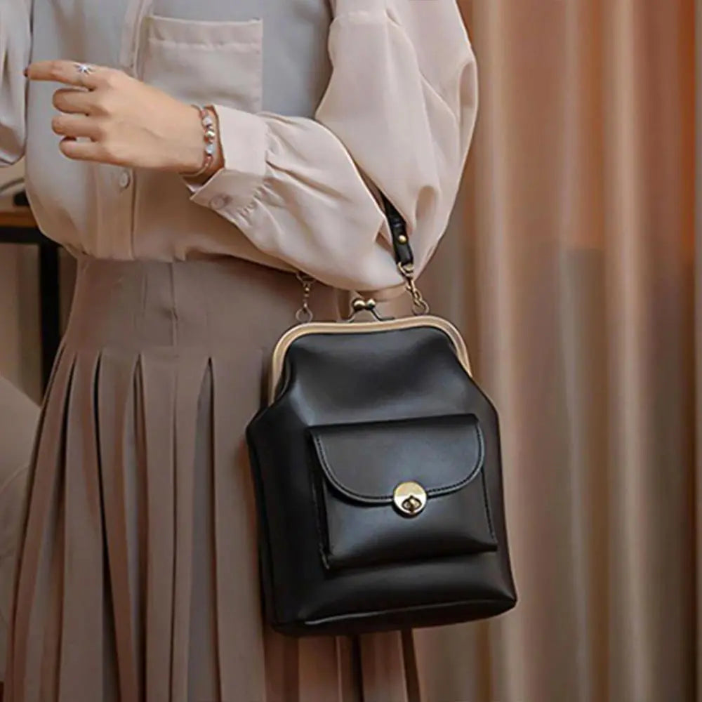 Anna - Borsa in Pelle Chic con Chiusura a Bacio