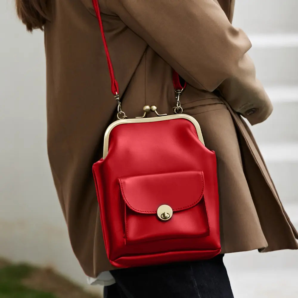 Anna - Borsa in Pelle Chic con Chiusura a Bacio