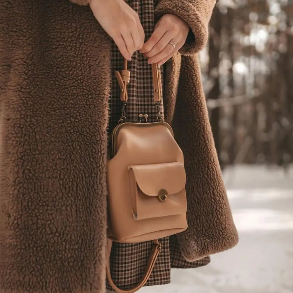 Anna - Borsa in Pelle Chic con Chiusura a Bacio
