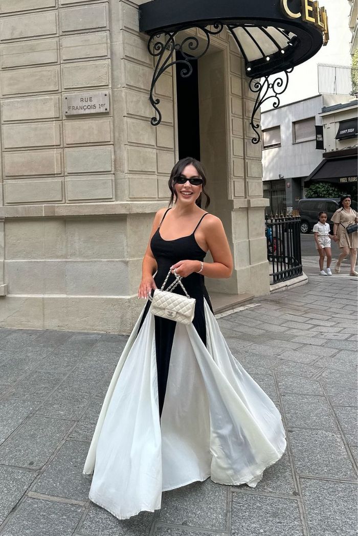 Eliana | Abito Maxi a Pannelli