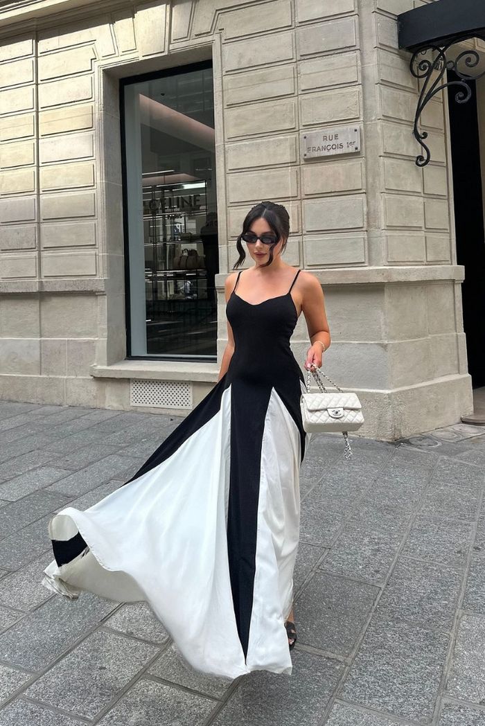 Eliana | Abito Maxi a Pannelli