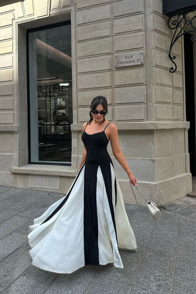 Eliana | Abito Maxi a Pannelli