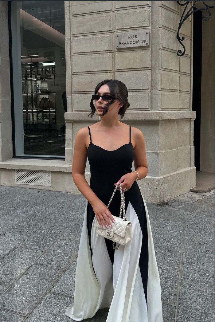 Eliana | Abito Maxi a Pannelli