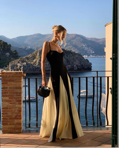 Eliana | Abito Maxi a Pannelli