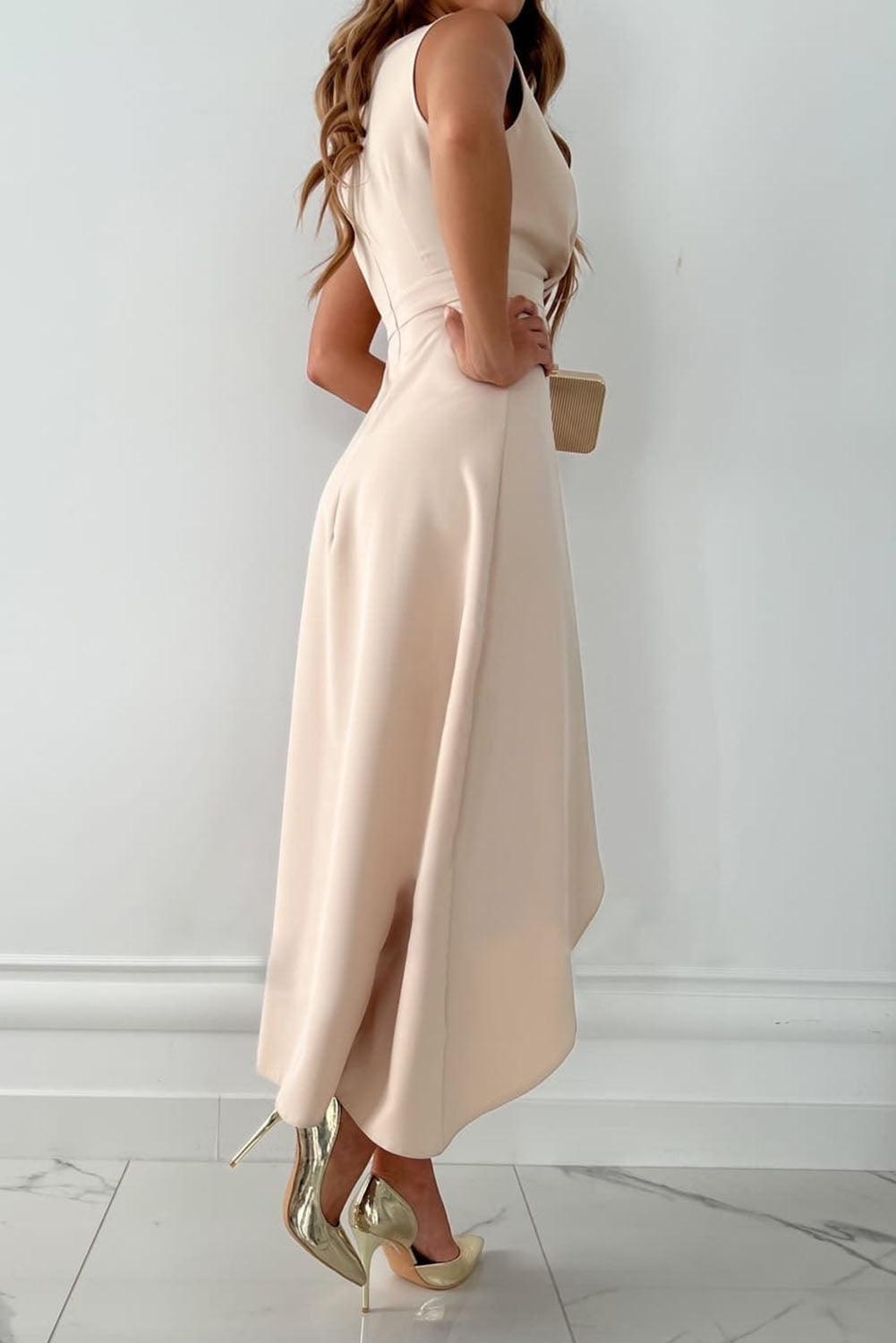 Mandy - Abito midi elegante con scollo a V