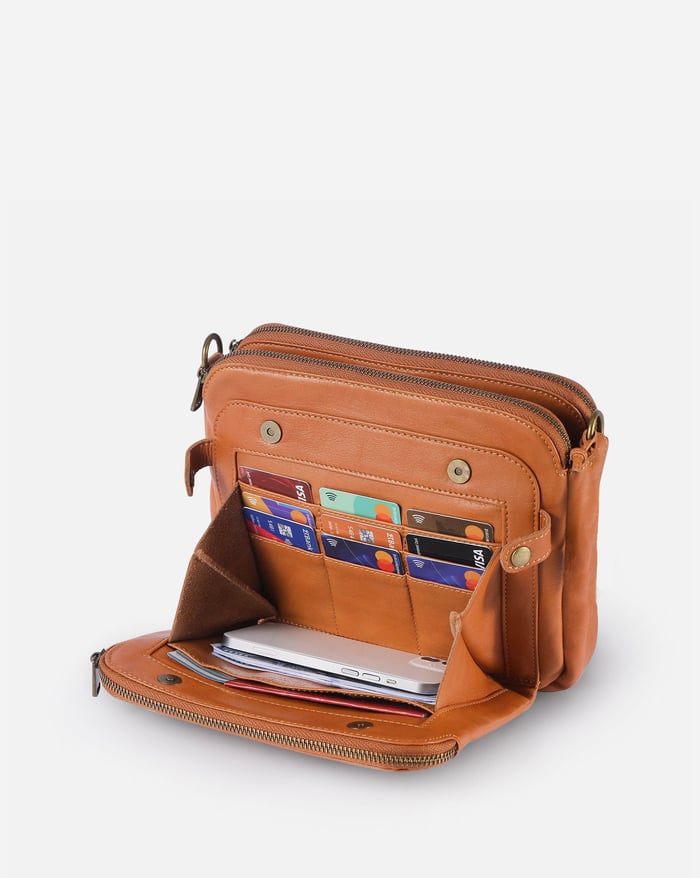 Jovie - Elegante Borsa a Tracolla a Tre Strati