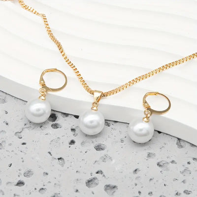 Set di gioielli Golden Grace Pearl | Oro
