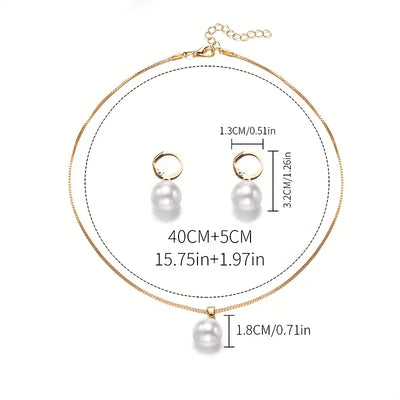 Set di gioielli Golden Grace Pearl | Oro
