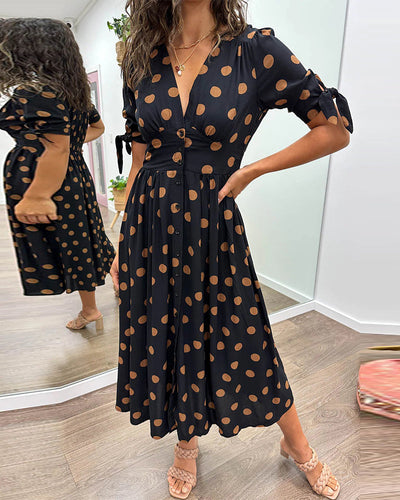 Monique™ | Abito Elegante a Pois