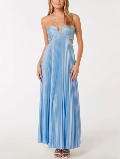 Tansy - Vestito Maxi Halter Estate Glow