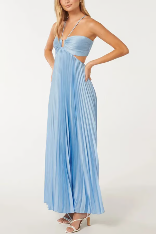 Tansy - Vestito Maxi Halter Estate Glow