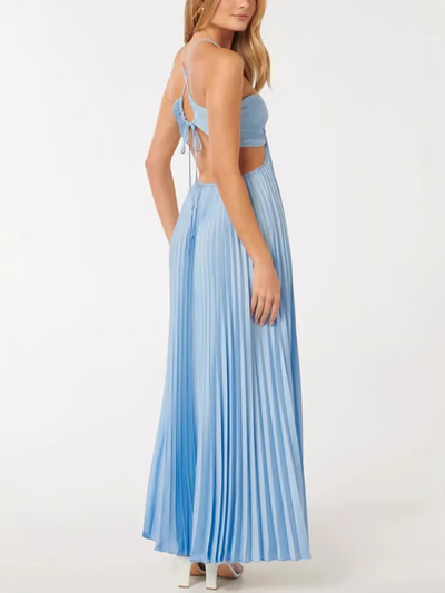 Tansy - Vestito Maxi Halter Estate Glow