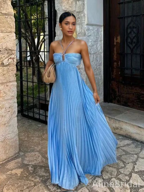 Tansy - Vestito Maxi Halter Estate Glow