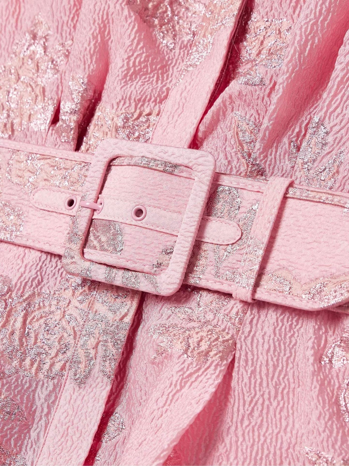 Aven - Abito a Vita Alta con Rever Rosa Retro