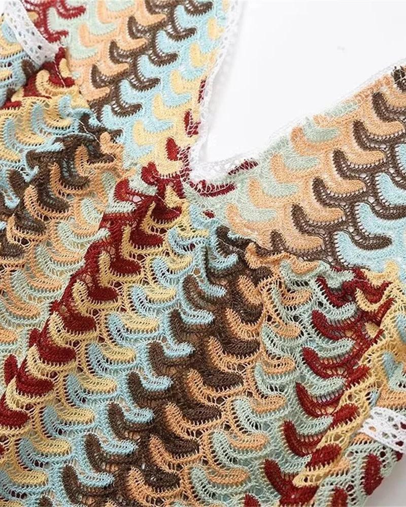 Charlotte - Abito Tunica da Spiaggia all'Uncinetto Boho