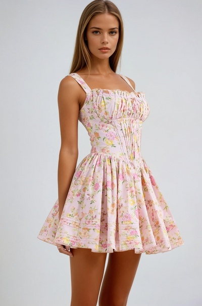 Lynn | Abito Mini Corsetto Floreale