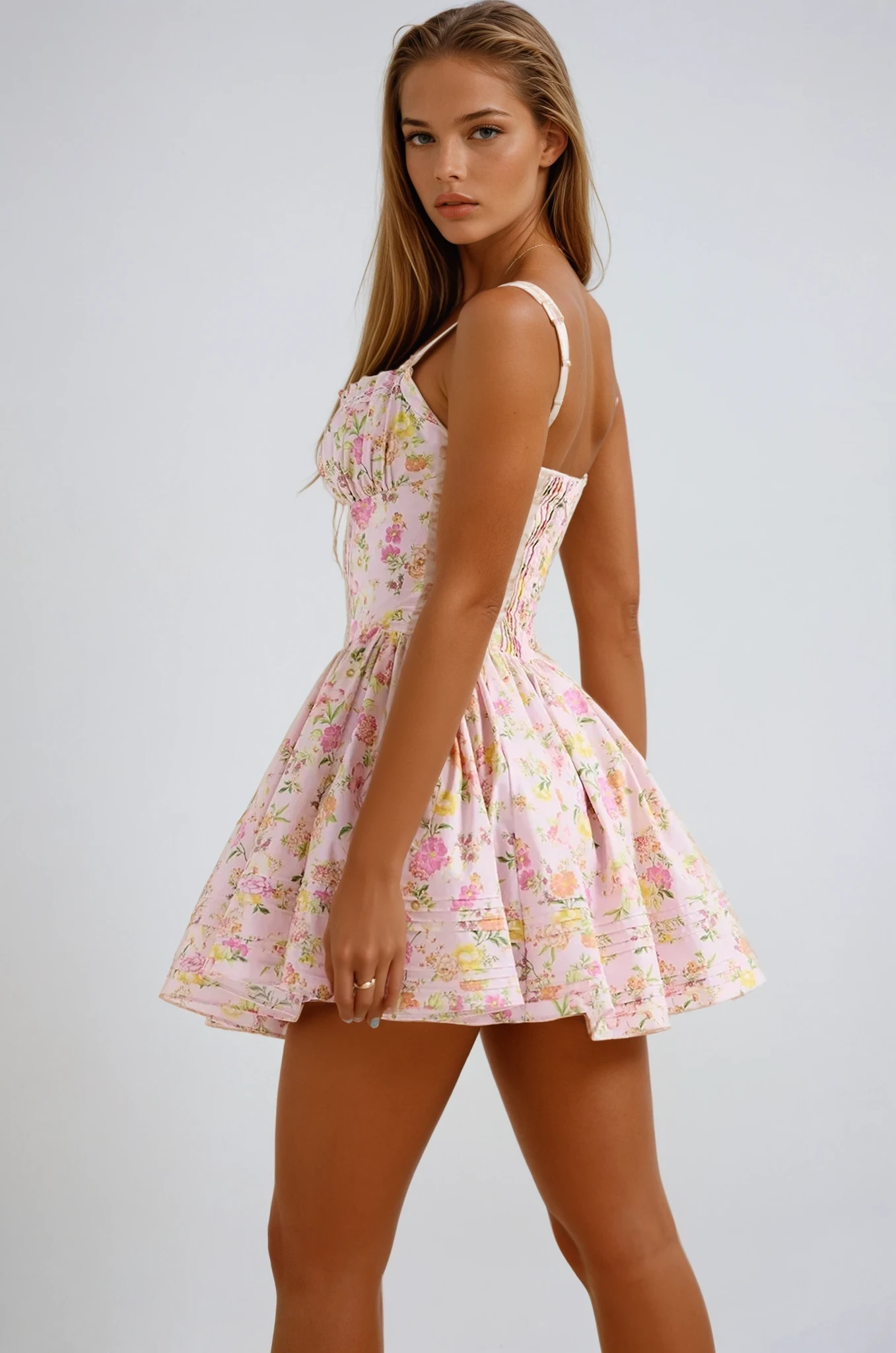 Lynn | Abito Mini Corsetto Floreale