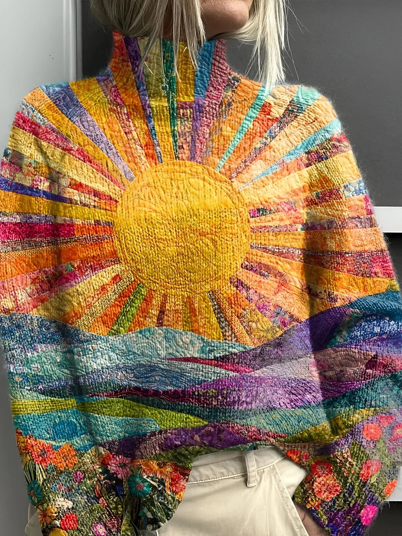 Livia | Maglione Colorato con Collo Alto