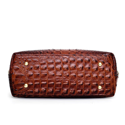 Oriana - Borsa a Mano in Coccodrillo con Gradiente Retro