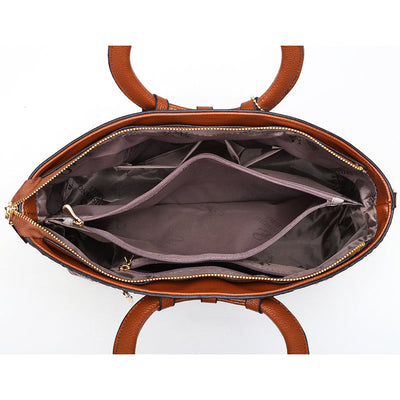 Oriana - Borsa a Mano in Coccodrillo con Gradiente Retro