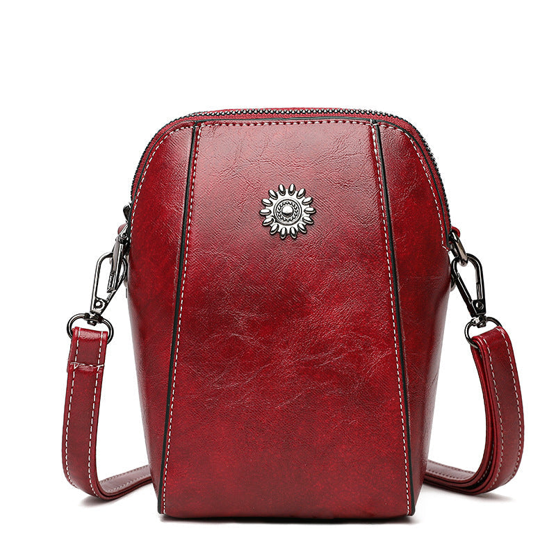 Vienna - Mini Borsa a Mano Compatta di Colore Solido