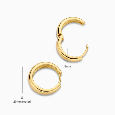Orecchini a cerchio Rue Statement | Oro