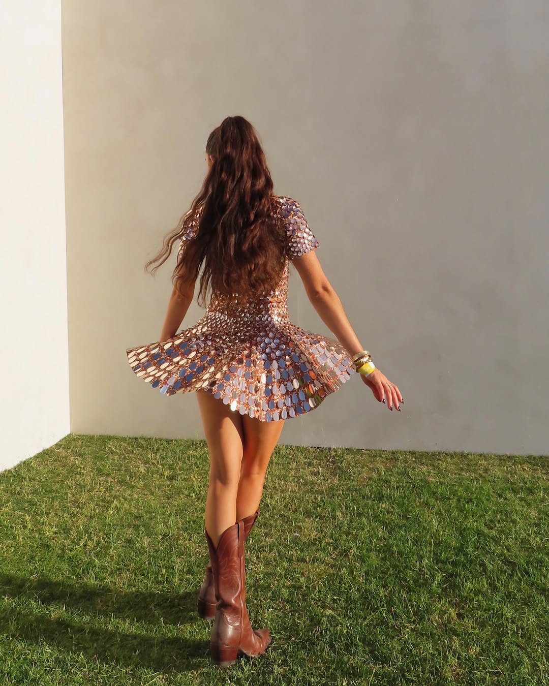 Monica | Abito Mini con Collo Alto